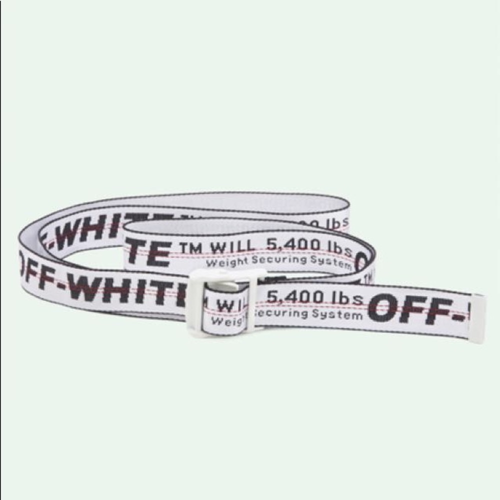 Off-white industrial belt